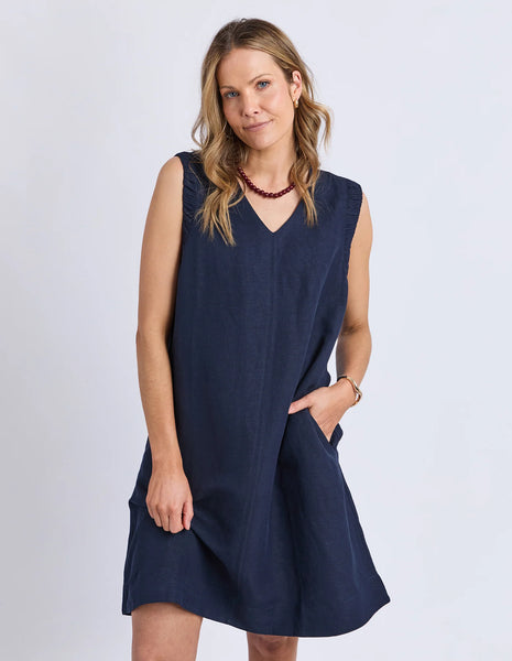 FOXWOOD - BERMUDA DRESS NAVY