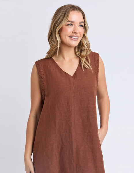 FOXWOOD - BERMUDA DRESS CHOCOLATE