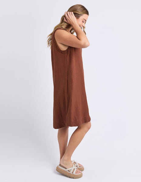 FOXWOOD - BERMUDA DRESS CHOCOLATE