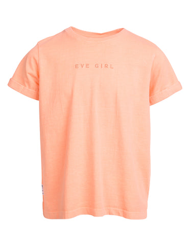 EVE GIRL WASHED TEE PEACH