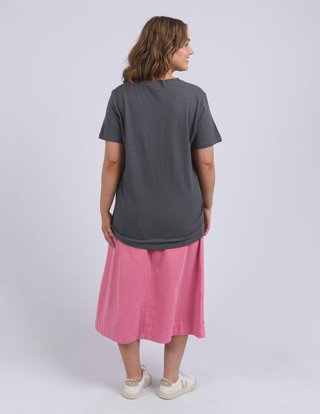 ELM - FIORE TEE CHARCOAL