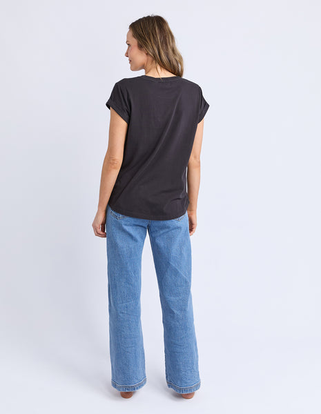 FOXWOOD - MANLY TEE BLACK