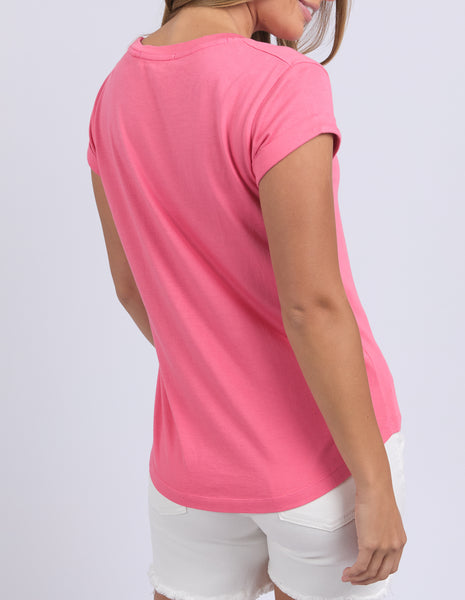 FOXWOOD - MANLY TEE HOT PINK