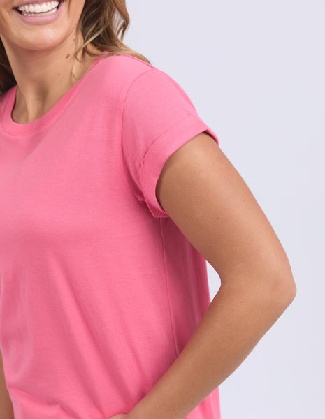 FOXWOOD - MANLY TEE HOT PINK