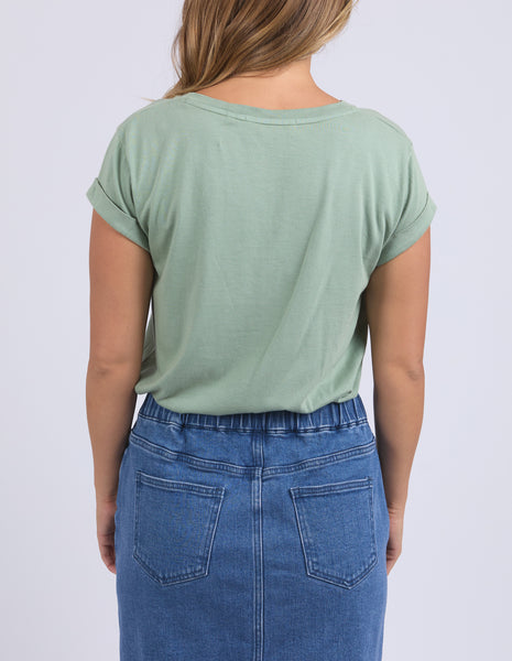 FOXWOOD - MANLY VEE TEE ICEBERG GREEN