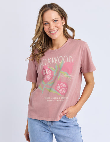 FOXWOOD - POMEGRANATE TEE ASH ROSE