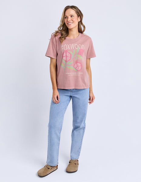 FOXWOOD - POMEGRANATE TEE ASH ROSE