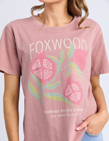 FOXWOOD - POMEGRANATE TEE ASH ROSE