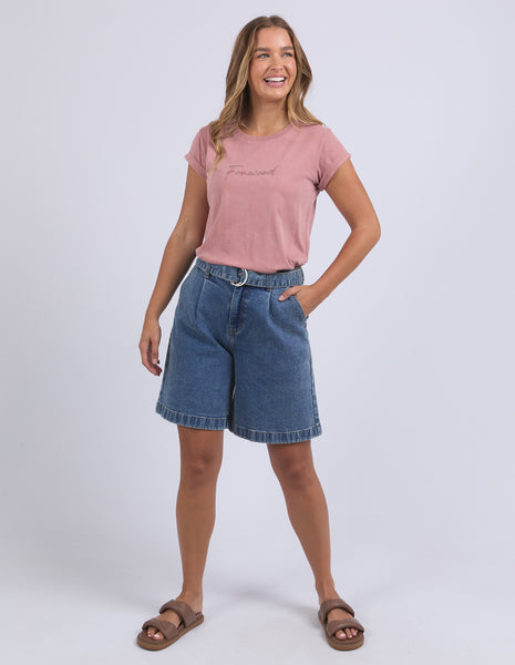 FOXWOOD - SIGNATURE TEE ASH ROSE