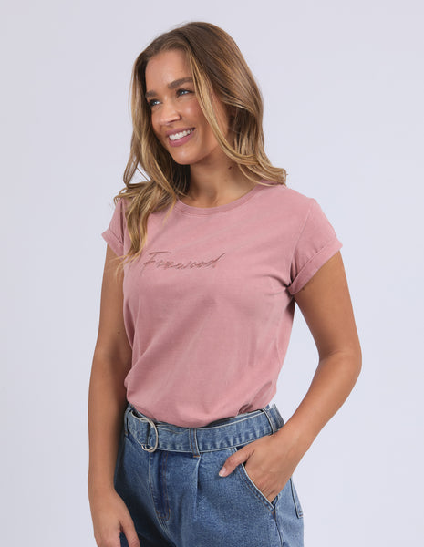FOXWOOD - SIGNATURE TEE ASH ROSE