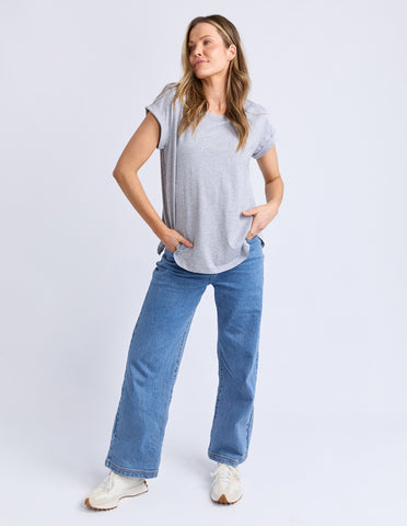 FOXWOOD - SIGNATURE TEE GREY MARLE