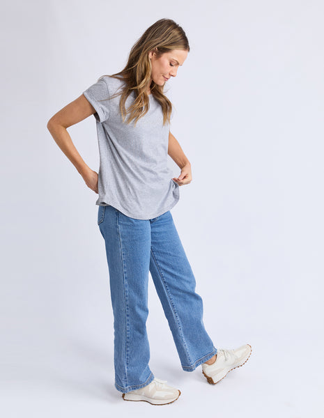 FOXWOOD - SIGNATURE TEE GREY MARLE