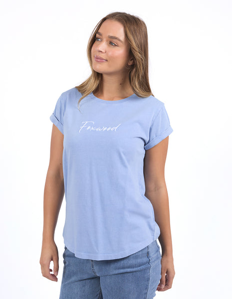 FOXWOOD - SIGNATURE TEE LIGHT BLUE