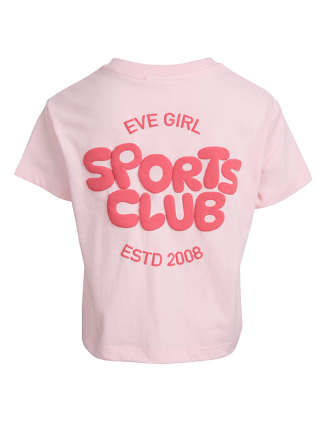SPORTS CLUB TEE - PALE PINK
