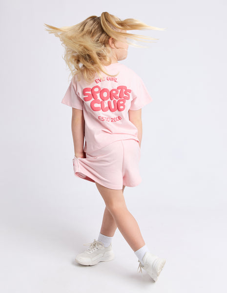 SPORTS CLUB TEE - PALE PINK