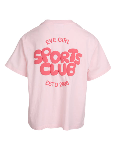 SPORTS CLUB TEE - PALE PINK