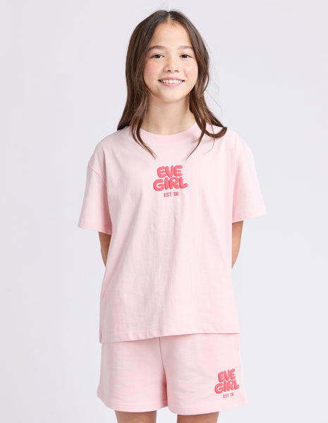 SPORTS CLUB TEE - PALE PINK