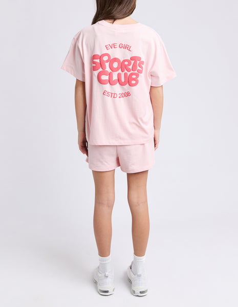 SPORTS CLUB TEE - PALE PINK