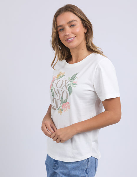 WILD ROSE TEE - VINTAGE WHITE