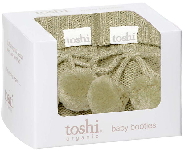 TOSHI - ORGANIC BOOTIES OLIVE
