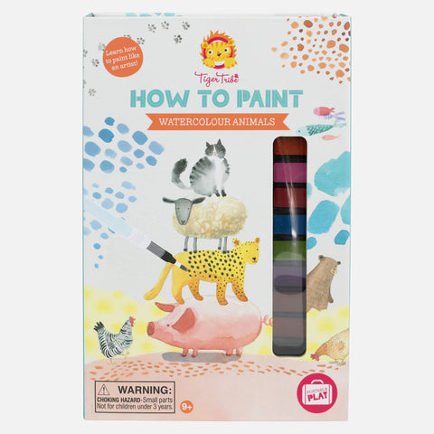 TIGER TRIBE - HOW TO PAINT  - WATERCOLOUR ANIMALS