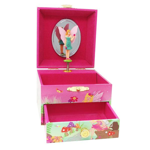 PINK POPPY - FOREST FAIRY SMALL MUSIC BOX MJB3036P