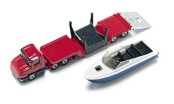 SIKU - LOW LOADER WITH BOAT 1613