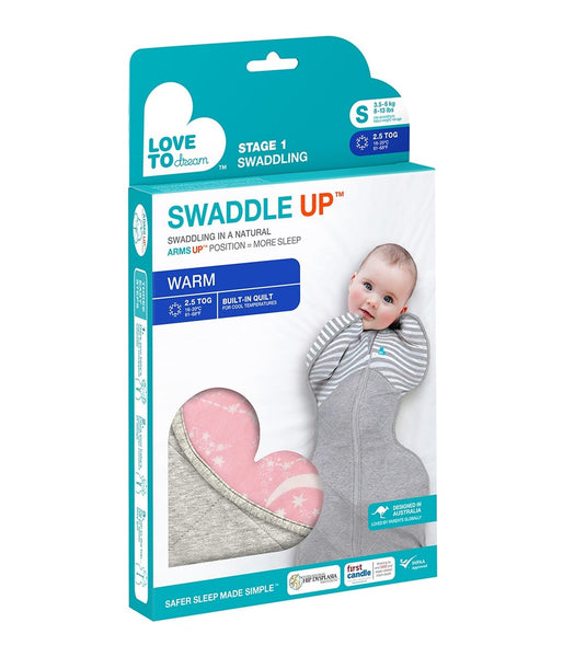 LOVE TO DREAM - SWADDLE UP WARM 2.5 TOG  PINK
