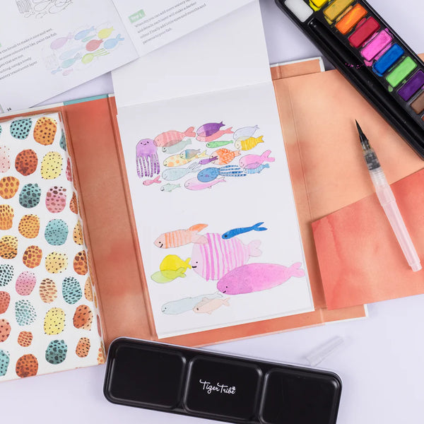 TIGER TRIBE - HOW TO PAINT  - WATERCOLOUR ANIMALS