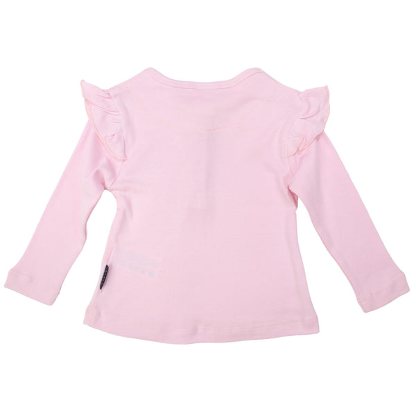 COTTON MODEL FRILL TOP - PINK