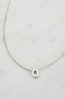 LETTER NECKLACE 925 SILVER - O
