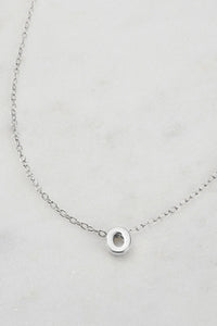 LETTER NECKLACE 925 SILVER - O